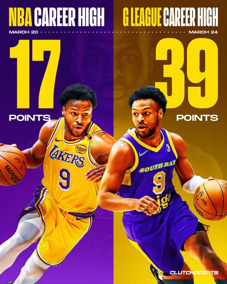 在進步！布朗尼一周內先后創下個人NBA和G聯盟單場得分新紀錄